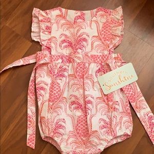 Southern Sunshine pink baby girl bubble